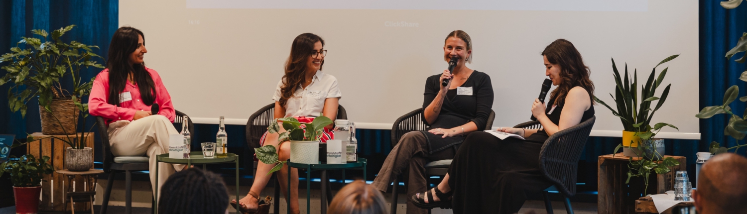 Panel beim Netzwerktreffen Nachhaltigkeit. Foto: Frederik Lorenz